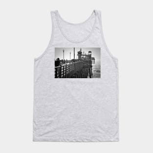 Pedestrian Traffic On The Pier Tank Top